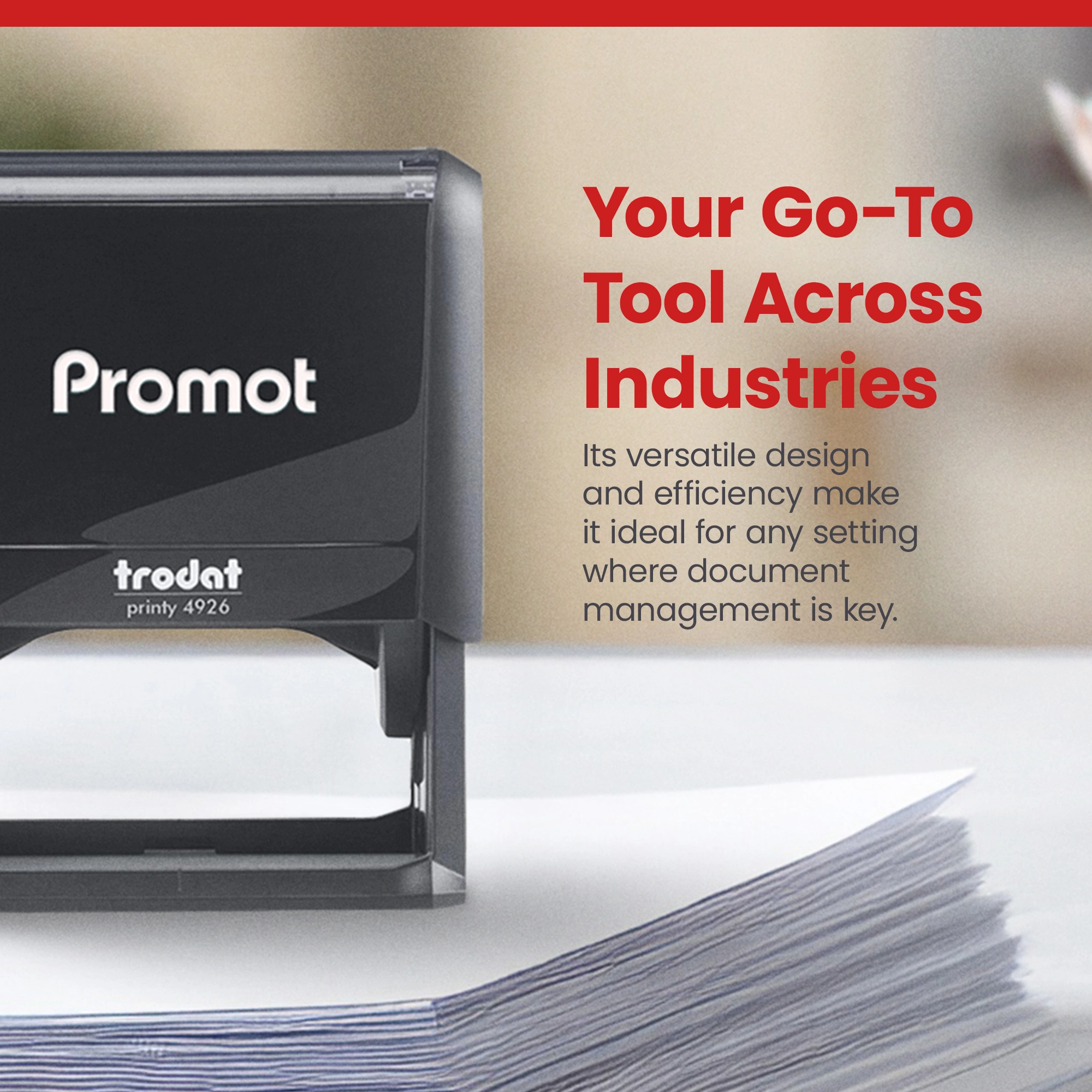 Notary Acknowledgement Stamp (Blue)